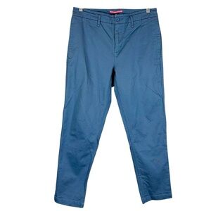 RAPHA Men's 30 X 30 Relaxed Fit Blue Chino Style Cotton Blend Trouser Pants